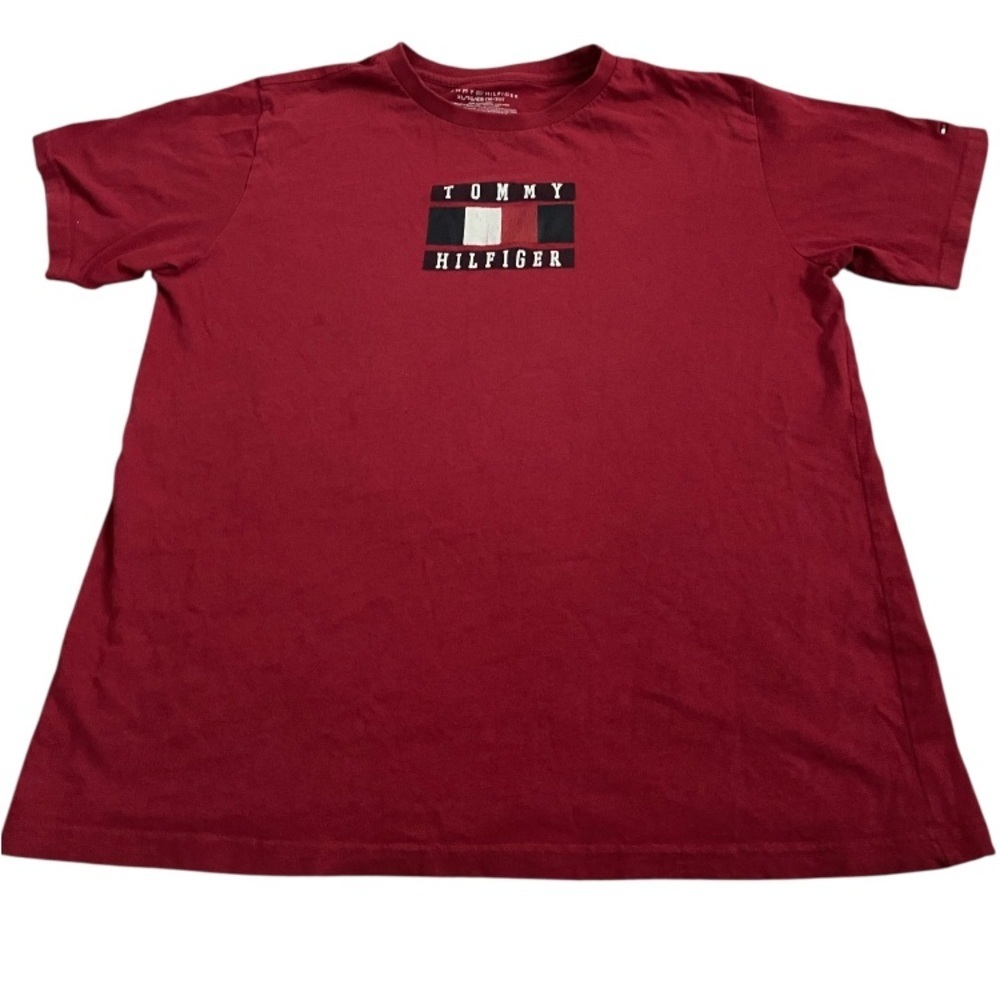 Tommy Hilfiger boys red shirt size XL